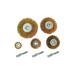 Mega csapos lapos réz drótcsiszoló szett