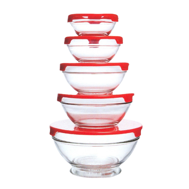 Hőálló üvegtál 5db