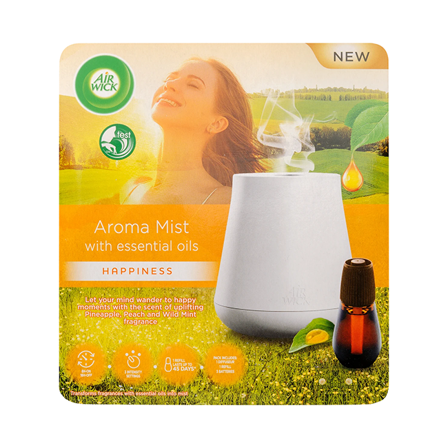 Air wick aroma mist with essential oils 