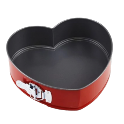 Kapcsos teflonos tortaforma - Szív