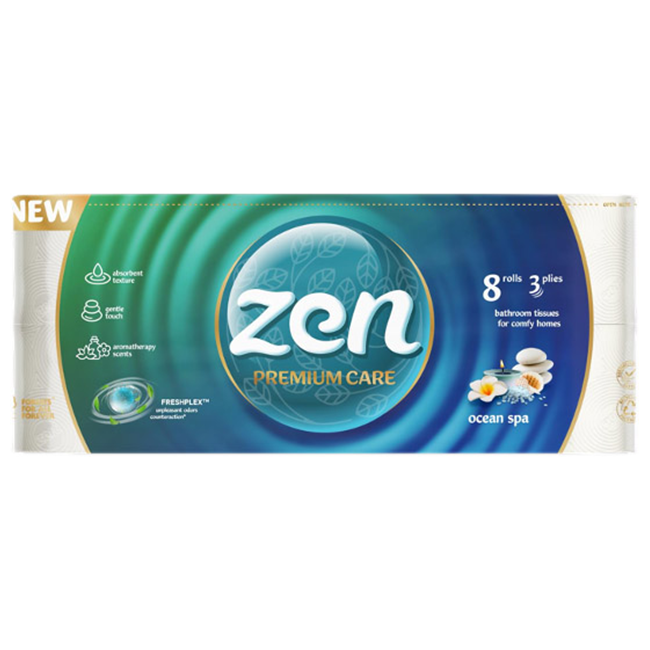 Zen premium care wc papír 3 rétegű 8db