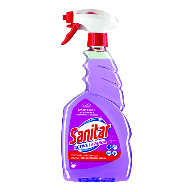 Sanitar active lavender vízkő és szappanlerakódás eltávolító 650ml