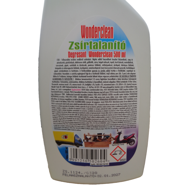 Wonderclean zsírtalanító 500ml