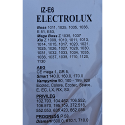 Invest Electrolux porzsák IZ-E6 5db