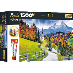 Trefl Német táj puzzle 1500db ragasztóval
