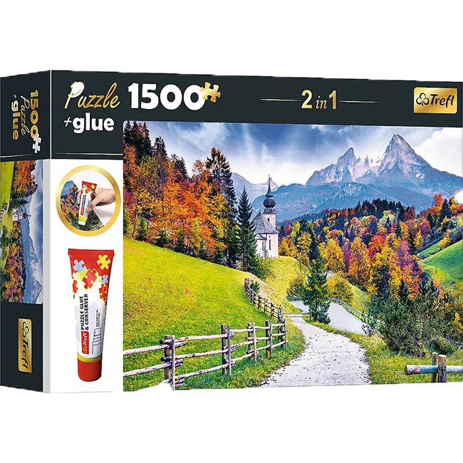 Trefl Német táj puzzle 1500db ragasztóval