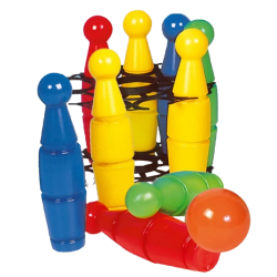 Műanyag teke 9db-os