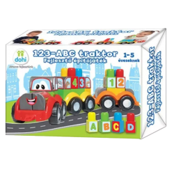 123-ABC traktor fejlesztő építőjáték