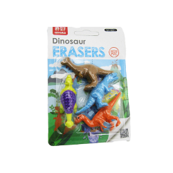 Dinosaur erasers sett