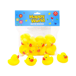 Gumikacsa fürdőjáték 8db