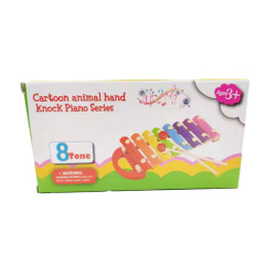Cartoon animal hand knock piano series