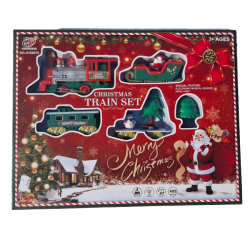 Merry christmas vonat sett elemes 22db-os