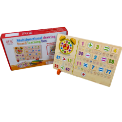 Multifunctional drawing board learning box