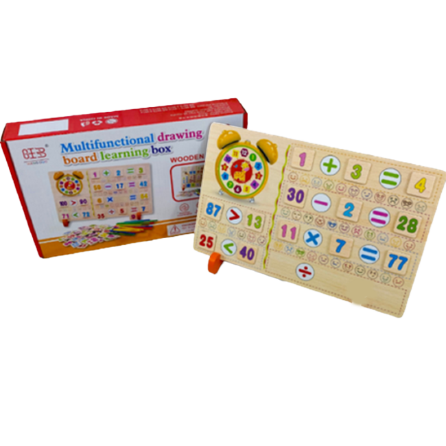 Multifunctional drawing board learning box