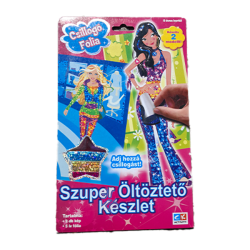Szuper öltöztető készlet csillogó fólia