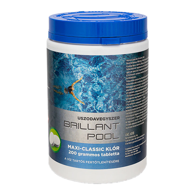 Brillant pool maxi-classic klór p 200grammos tabletta 0,8kg Brillant pool maxi-classic klór p 200grammos tabletta 0,8kg