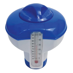 Mini úszó vegyszeradagoló hőmérővel