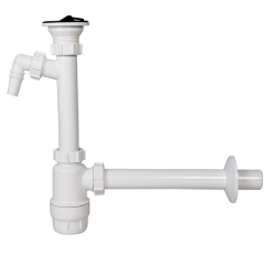 Mosdószifon leeresztőszeleppel mg.csatlakozóval 32mm-es elfolyással STY-533-1