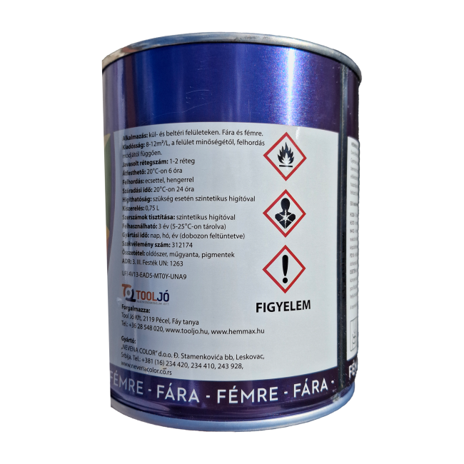Hemmax professional zománcfesték 0,75l Hemmax professional zománcfesték 0,75l