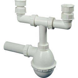 Kétmedencés mosogatószifon