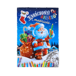 Karácsonyi színező matricás