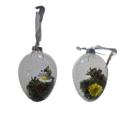 Üvegben virág dekoráció