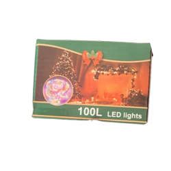 Fényfüzér 100 LED multicolor 10m hálózati