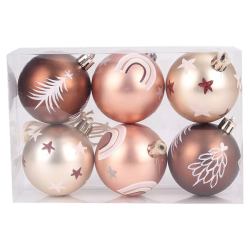 Karácsonyfa gömbdísz 6db-os 5,8cm