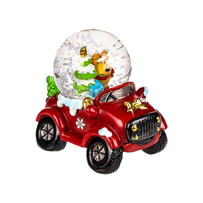 Autós hógömb 7,5cm