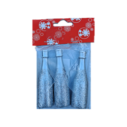 Pezsgősüveg ezüst 3db 7,7cm