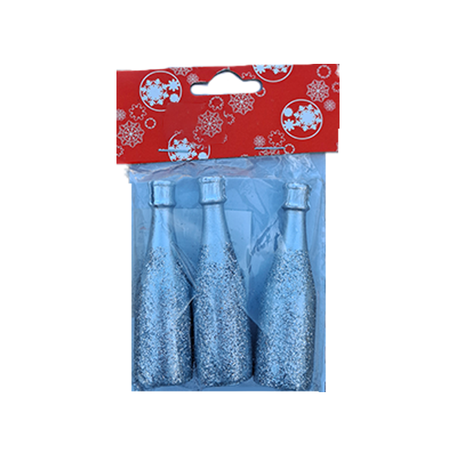 Pezsgősüveg ezüst 3db 7,7cm