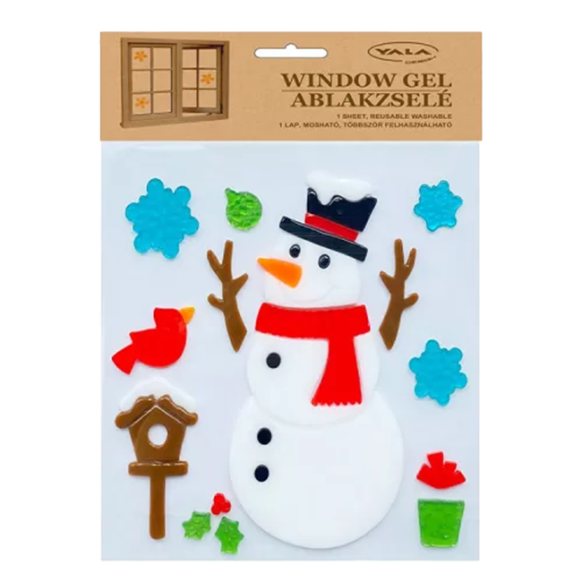 Zselés ablakdekoráció