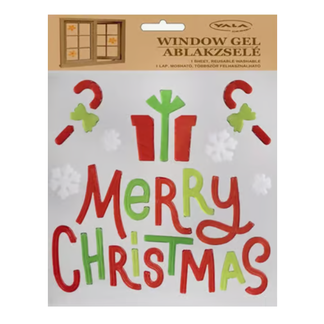 Zselés ablakdekoráció