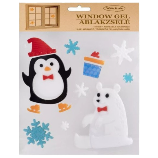 Zselés ablakdekoráció