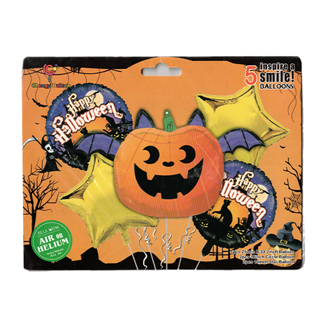 Halloween fólia lufi szett 5db