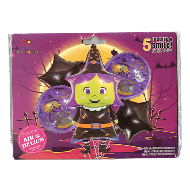 Halloween fólia lufi szett 5db