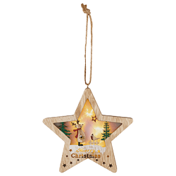 LED-es karácsonyi ablakdekoráció 17cm