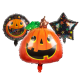 Halloween fólia lufi szett 5db