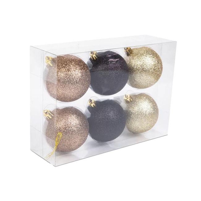 Karácsonyfa gömbdísz 6db-os 7cm