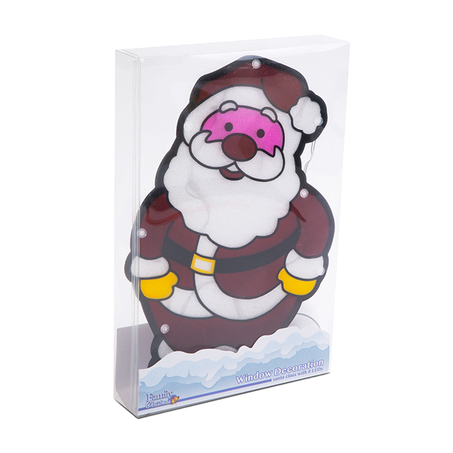 Mikulás LED-es ablakdísz