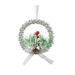 Karácsonyi ezüst koszorú 10cm