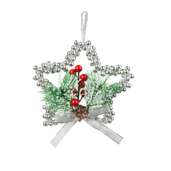 Karácsonyi ezüst csillag 12cm