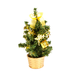 Mini fenyő díszített 30cm