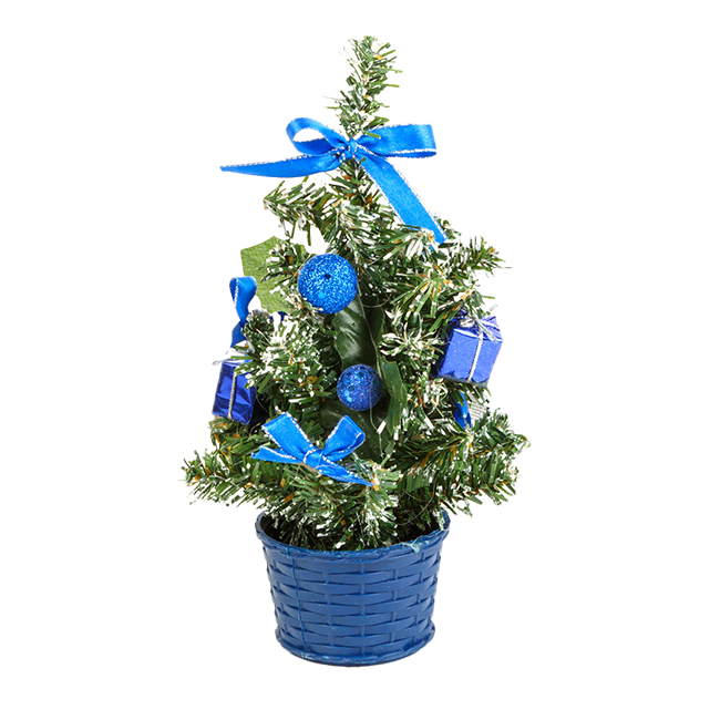 Mini fenyő díszített 30cm