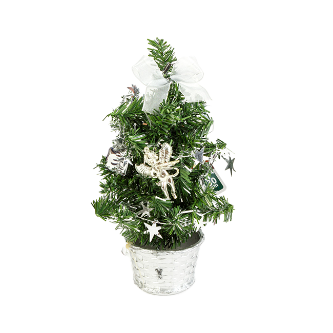 Mini fenyő díszített 30cm