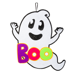 Szellem filc dekoráció 37 x 34 cm