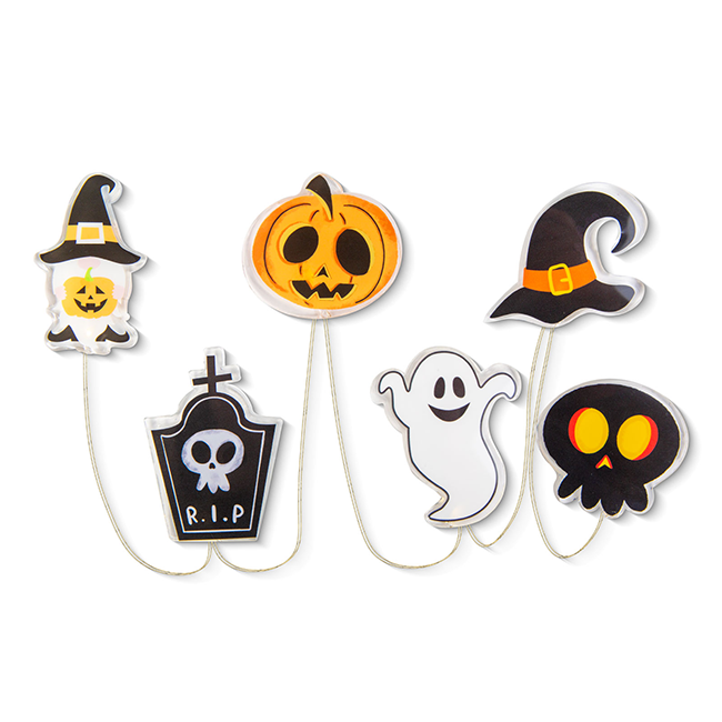 Halloween-i LED gél ablakdekoráció 85cm