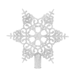 Karácsonyfa csillag csúcsdísz 20cm 