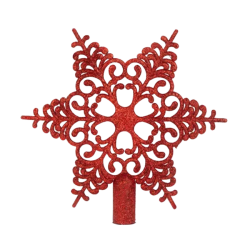 Karácsonyfa csillag csúcsdísz 20cm 