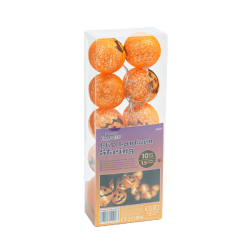 Halloweeni lampion LED fényfüzér elemes